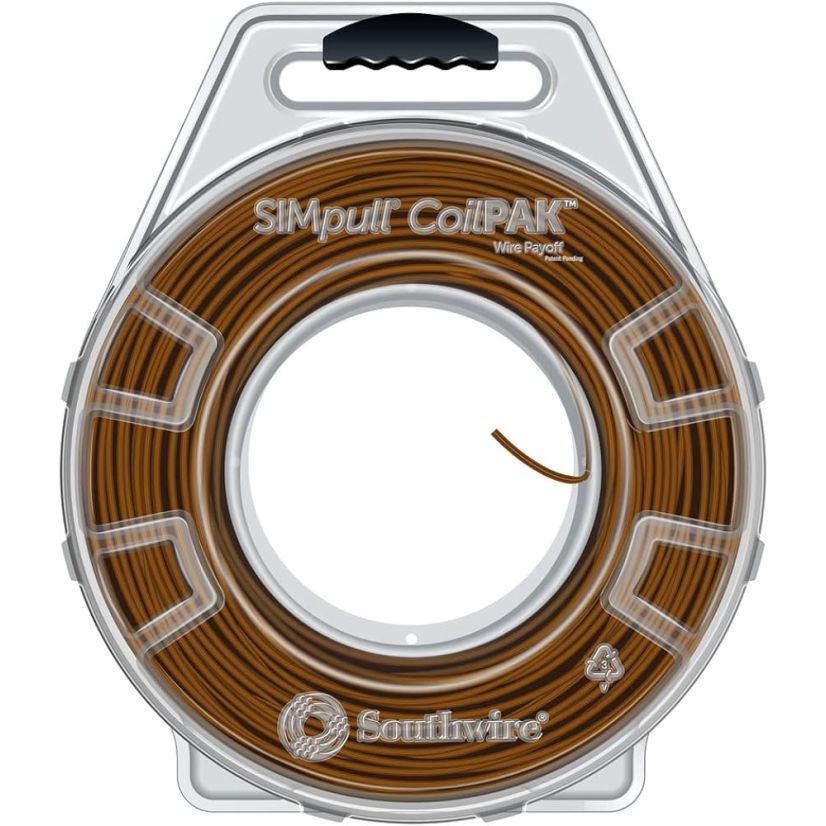 THHN Cable - Stranded, Brown, 12 AWG, 2000ft SIMpull™ CoilPAK™